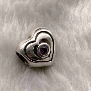 LTD Edition Chamilia Sterling & Swarovski Heart Charm